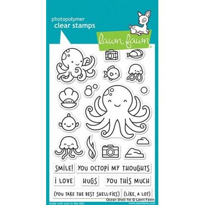 Lawn Fawn Clear Stamps - Ocean Shell-fie